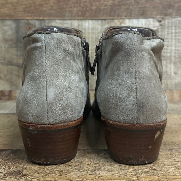 Sam Edelman Petty Suede Side Zip Booties Ankle Boots Tan Size 8 - Picture 7 of 12